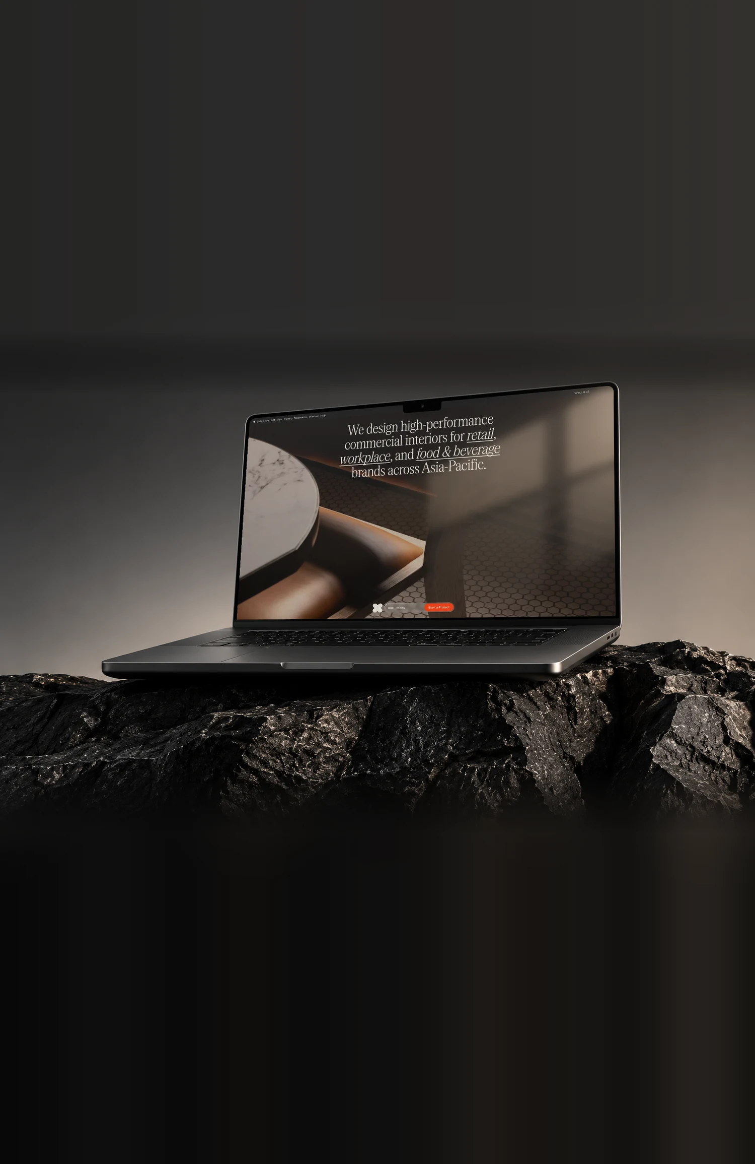 Studio X website material